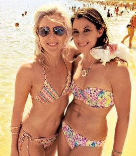 Bartoli with a pal on a beach in Corsica. Picture courtesy: Asia Today Spice