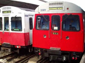 District line tube trains